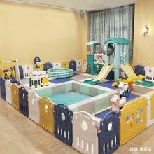 儿童乐园设备宝宝小型家庭家用游乐场室内滑滑梯秋千婴儿游戏围栏