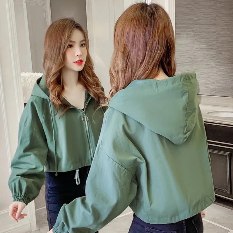 2021外套女潮ins秋季韩版学生时尚短款上衣女装新款休闲开衫长袖