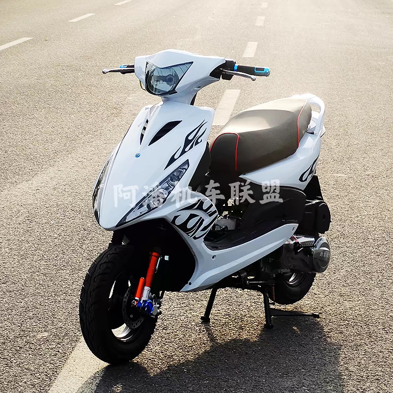 鬼火爆改助力车代步摩托车踏板车整车125cc幽灵巧格100cc雅马哈