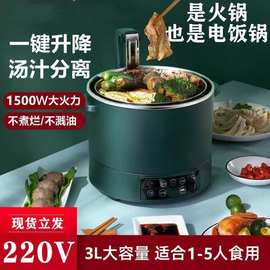 跨境通用110V美规电饭煲轻糖米汤分离高级家用全自动轻糖蒸煮焖