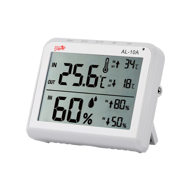 Factory Direct Sales High and Low Temperature Alarm Thermometer Large Screen Digital Display Hygrothermograph with Humidity Alarm Function