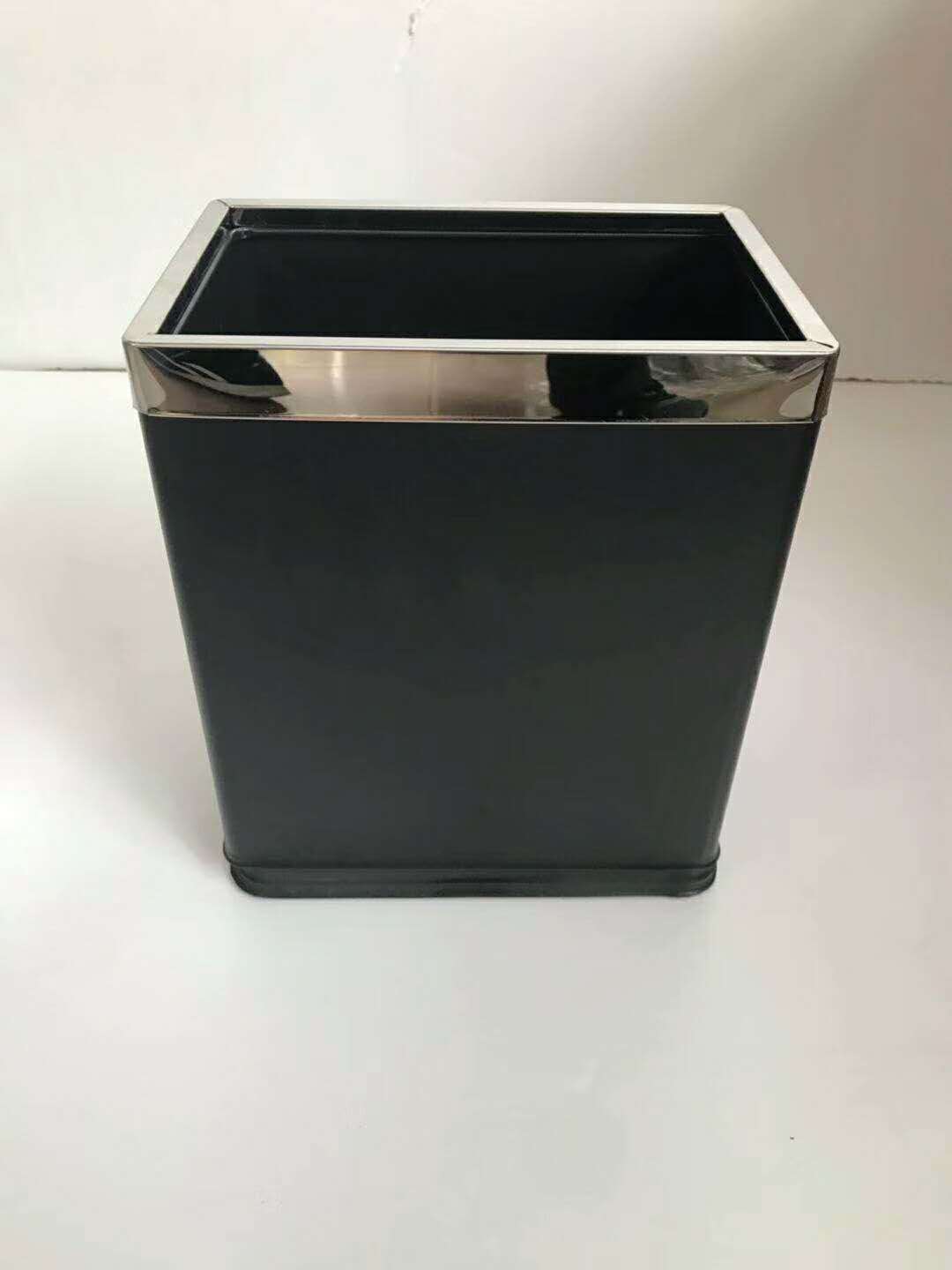 酒店长方形双层不锈钢客房桶 客房房间桶 卫生间垃圾篓 定制