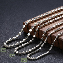 厂家批发S925纯银个性方珠项链镭射珠锁骨链 男女时尚吊坠搭配链