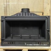 Y壁炉真火家用燃木柴火炉嵌入式简约镶嵌式别墅铸铁炉室内客厅