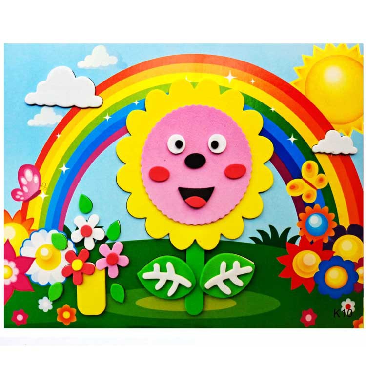 Children's Eva Handmade 3D 3D Stickers Eva Handmade Stickers 3D Stickers Factory Direct Sales