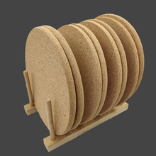 厂家订制ins风软木餐垫隔热木质家用锅垫桌垫外贸软木餐垫密度板
