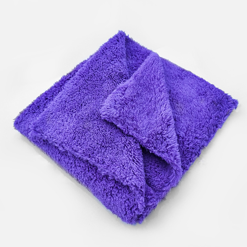 Car Wash Towel Ultrasonic Hot Coral Velvet Microfiber Thickened Absorbent Car Towel Cloth Car Cleaning Supplies