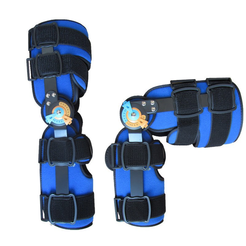 港盛膝关节固定支具 可调式卡盘护膝 医院同款骨折术后康复支具-阿里