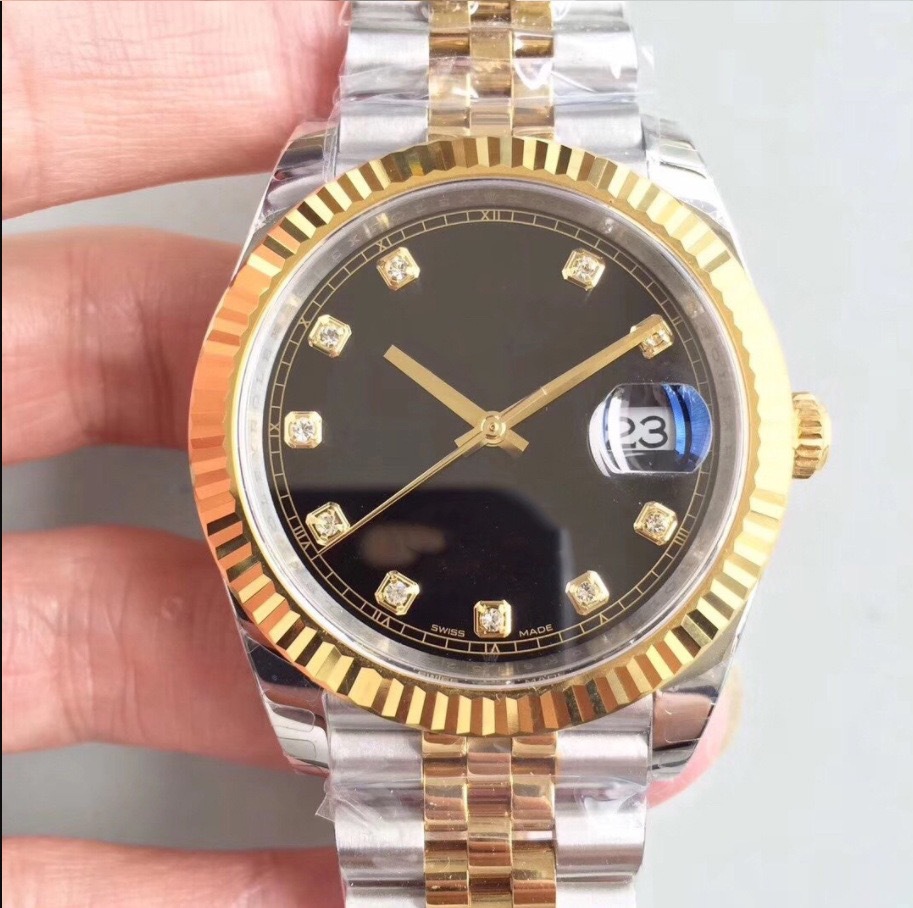 c 黑面日志型系列 ew星期2836机芯3235男 41自动机械水鬼手表 c厂