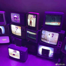 老物件黑白电视机怀旧摆设装饰橱窗陈列舞台舞美商业营销12-17寸