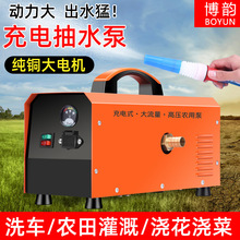 充电水泵小型电动抽水机浇水淋菜农用灌溉户外自吸泵洗车机