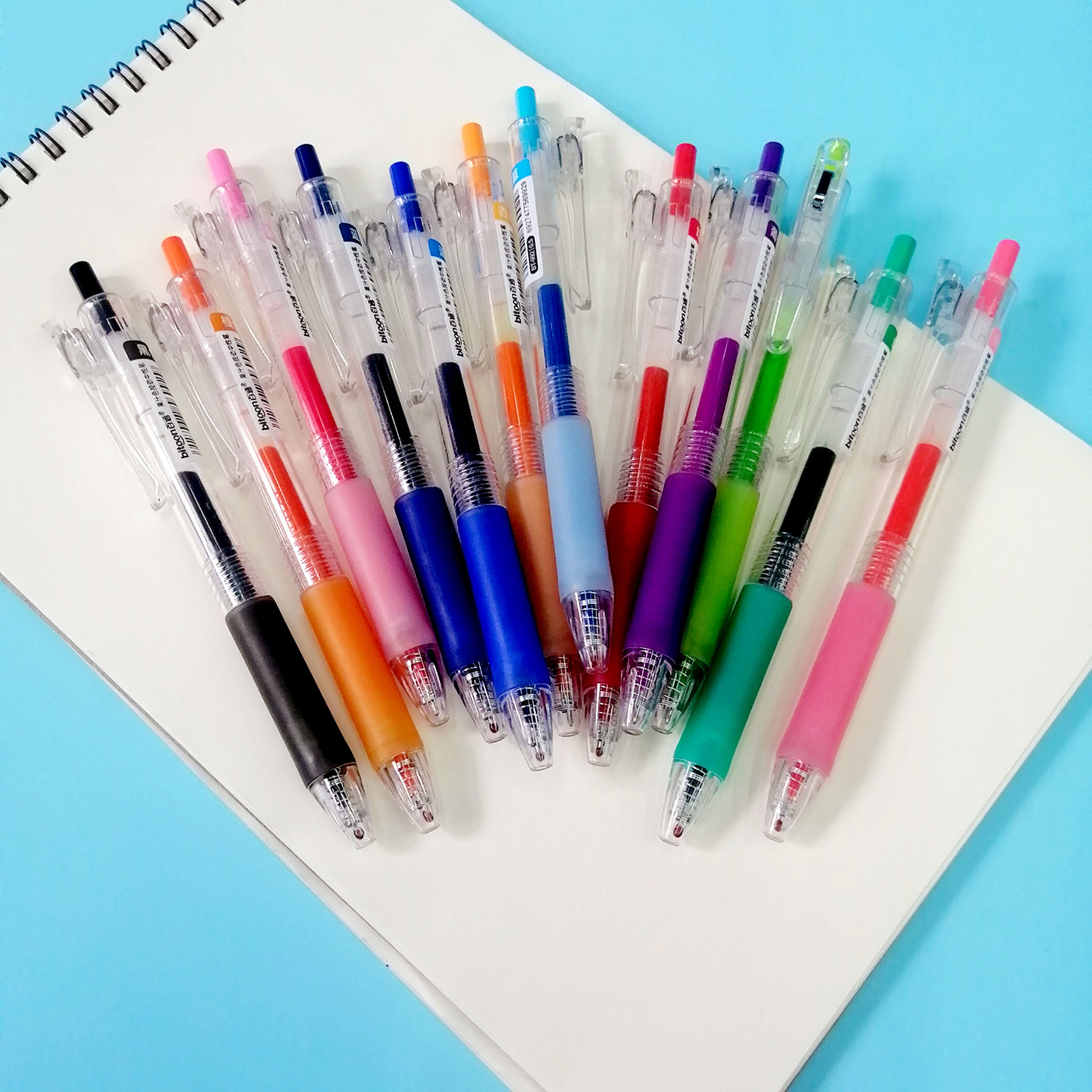 5mm按动式手帐彩色水笔