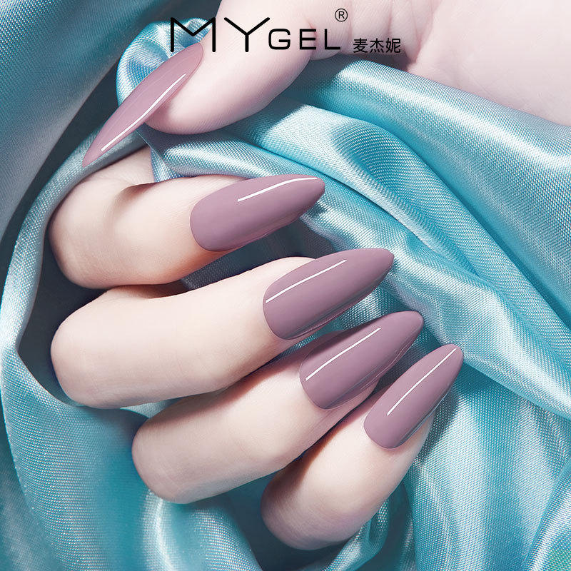 新款粉墨实色甲油胶网红指甲油48色粉墨系奶茶裸色美甲甲油胶批发