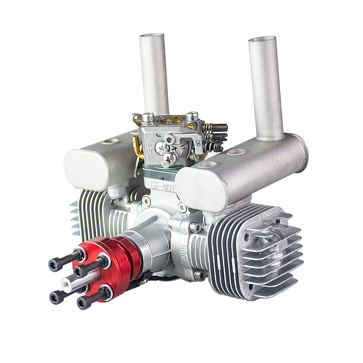 rcgf 40cc t 双缸汽油发动机两冲程航空航模固定翼飞机燃油引擎