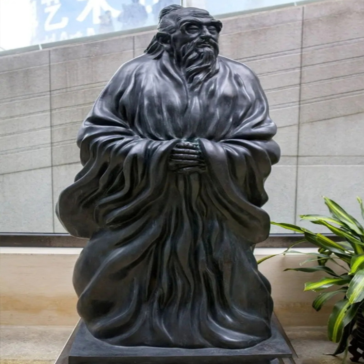 纯铜铸造学圣孔子铜雕雕塑学校广场人物名人历史人物文化广场雕像
