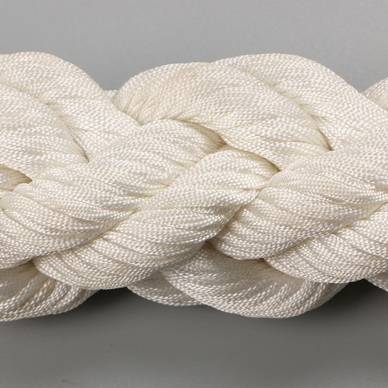 码头连接12股船用缆绳 锦纶涤纶船舶锚绳 港口系泊工业吊装用绳