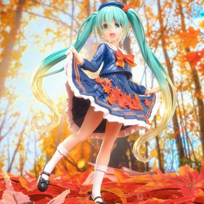 批发代发taito初音未来miku枫叶制服3rd四季秋服景品手办模型摆件