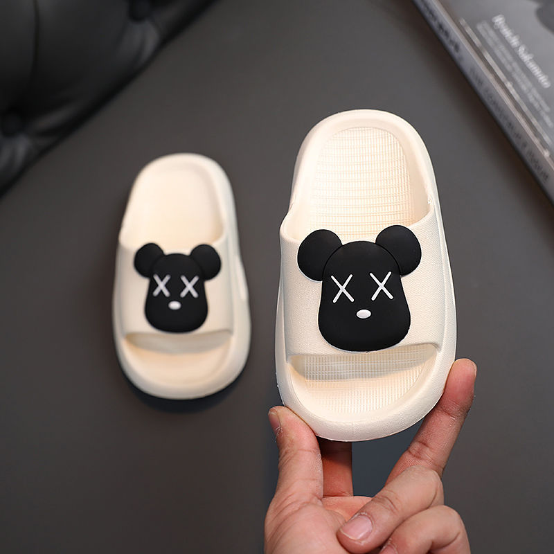 Internet Celebrity Little Bear Children's Slippers Summer Girls' Cartoon Cute Home Bathroom Bath Non-Slip Boys' Sandals