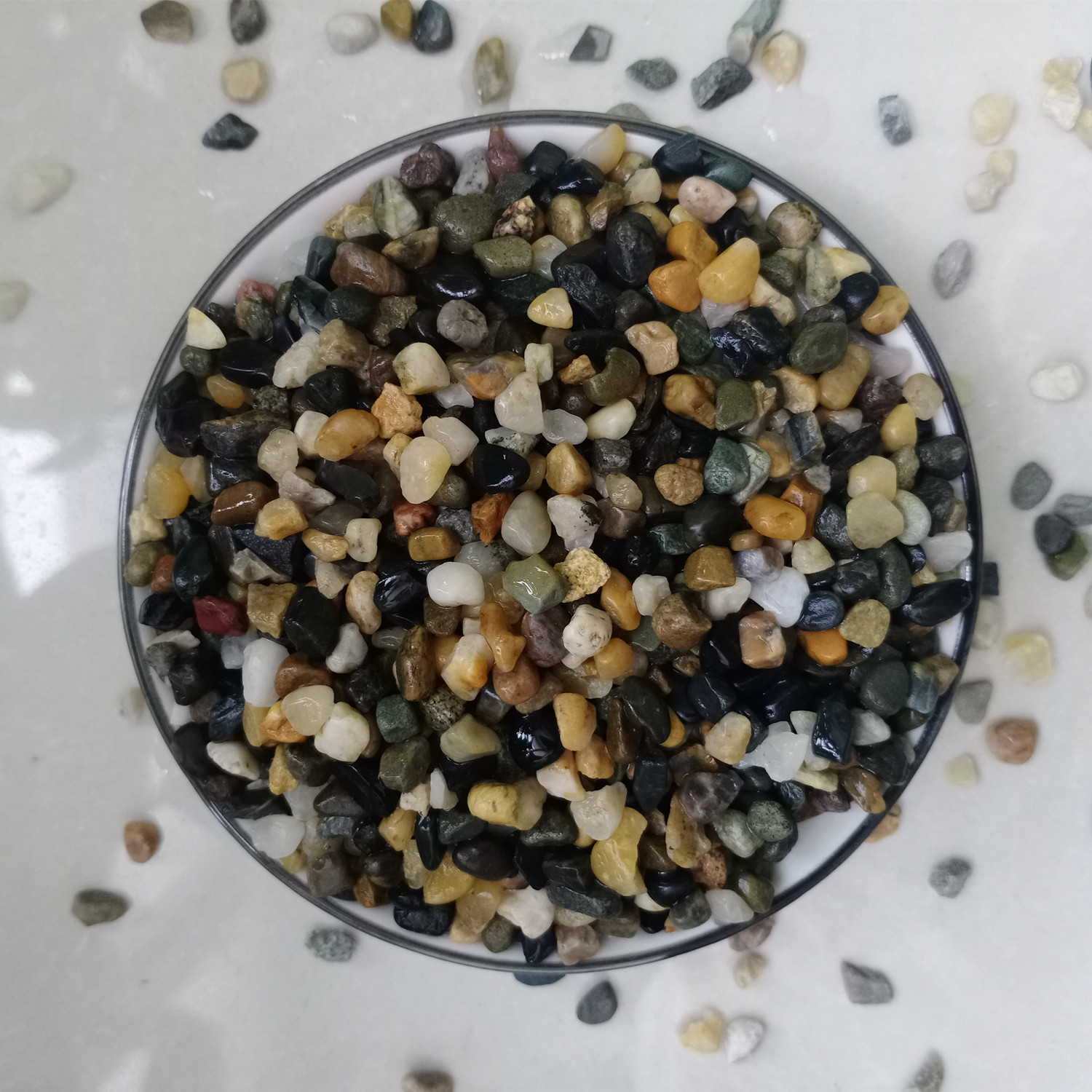 厂供 地暖回填专用豆石 水处理 过滤 垫层 小石子 鹅卵石滤料