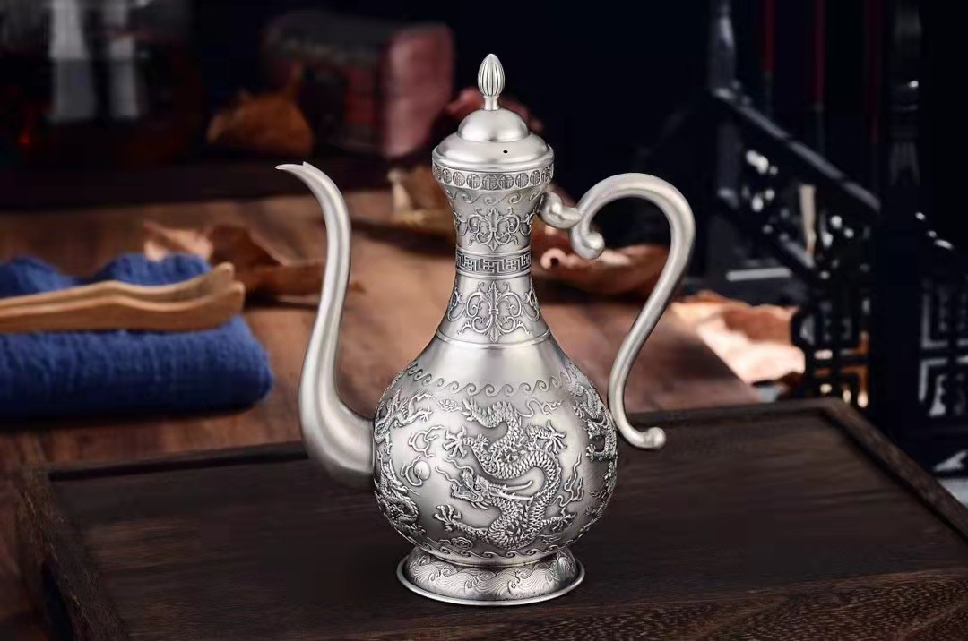 印尚 纯银999酒具酒壶酒杯套装 家用手工足银酒器白酒杯酒壶 送礼