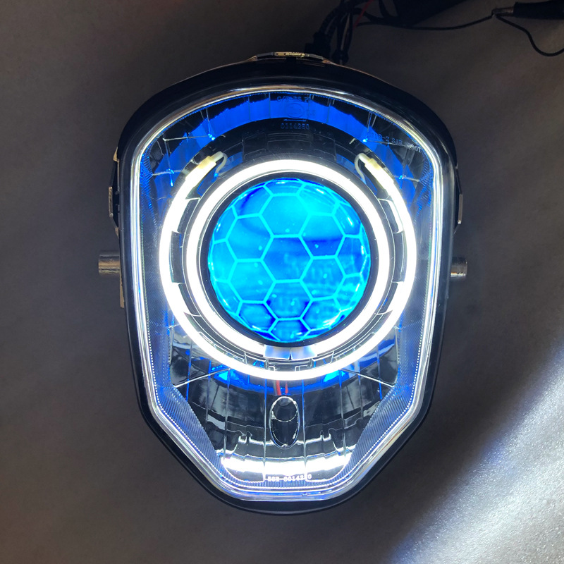 小猴子m3/m5氙气大灯总成改装海5蜂窝透镜鱼眼gtr天使恶魔眼hid灯