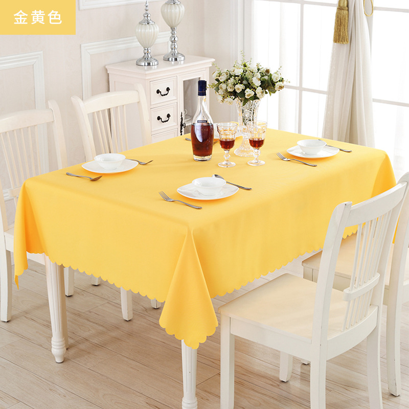 Solid Color Simple Modern Hotel Conference Tablecloth Restaurant for Restaurant and Home Use Rectangular Plain Dustproof Cover Cloth Cloth for Street Vendor Stall