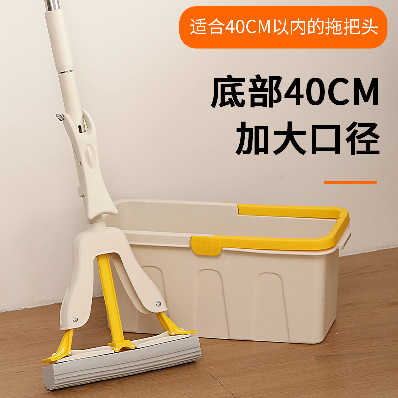 62n拖拖乐拖把桶家用塑料清洗涮海绵长方形拖布墩布挤水单桶单卖