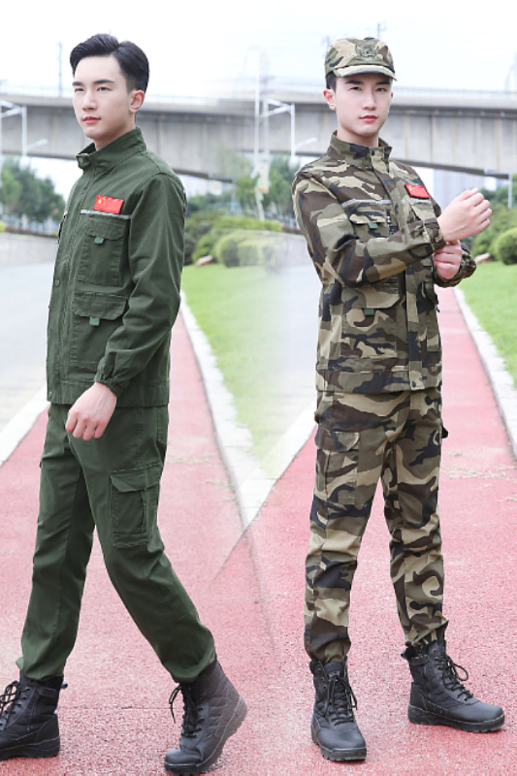 户外套装男厚款春秋季军绿作训服男迷彩服焊工耐磨防火劳保服工装