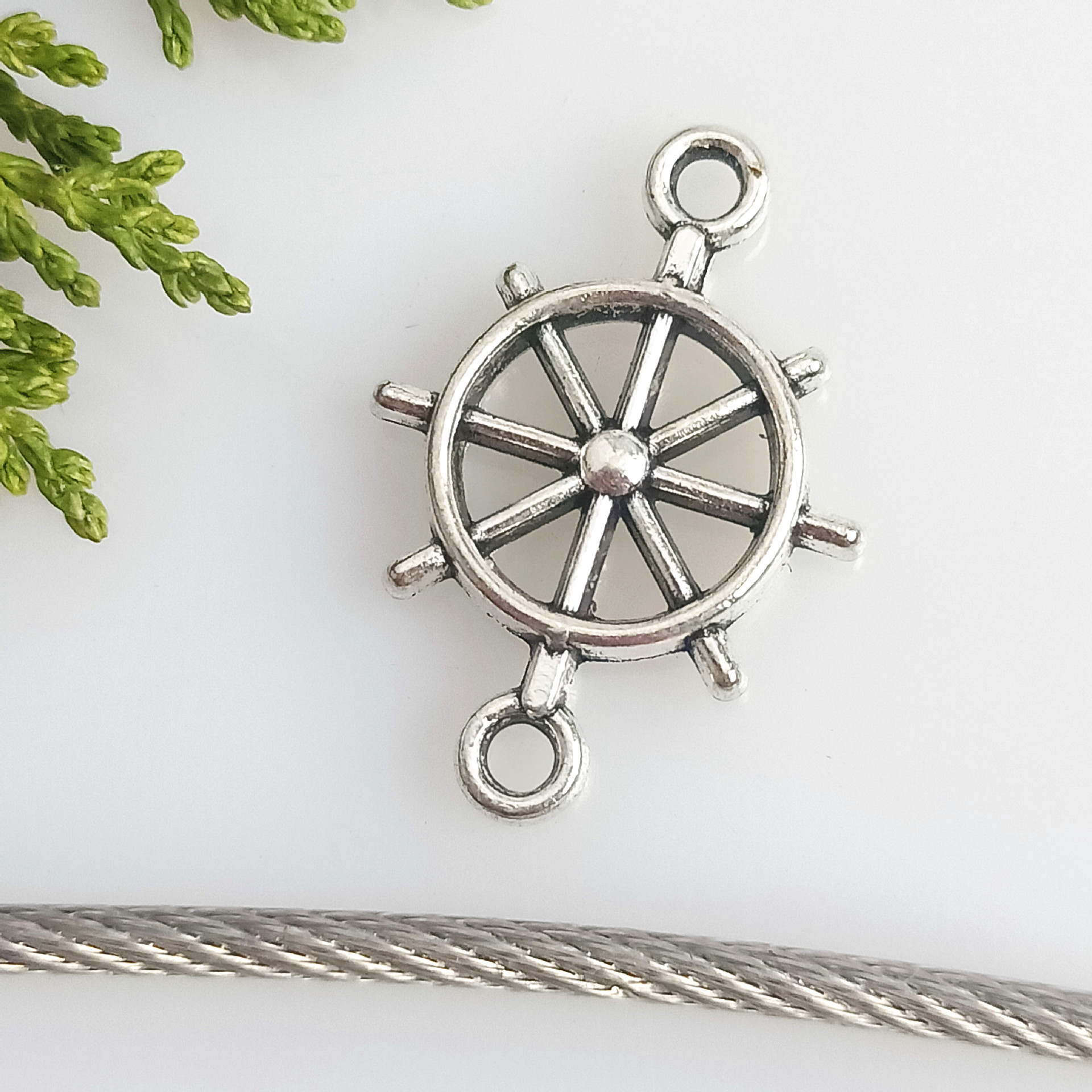 diy合金配件 复古船锚船舵挂件 手链项链配件材料 100g/包