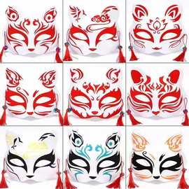 网红发光羽毛猫脸面具古风化妆舞会万圣节日装扮道具夜市摆摊热卖