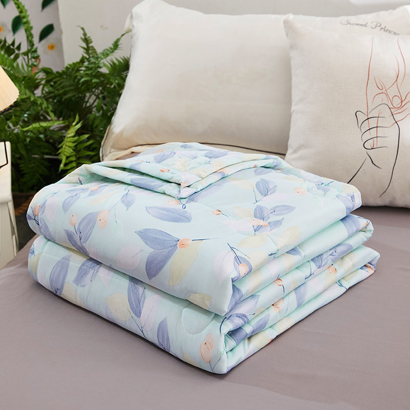 半价清仓凉感夏凉被冰感丝夏凉被可机洗韩香绸薄被子学生单人批发