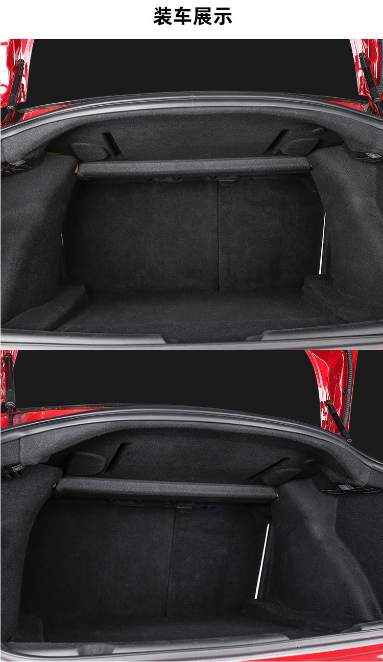 适用于tesla特斯拉model-3后备箱隔音棉分体式吸音棉装饰改装配件