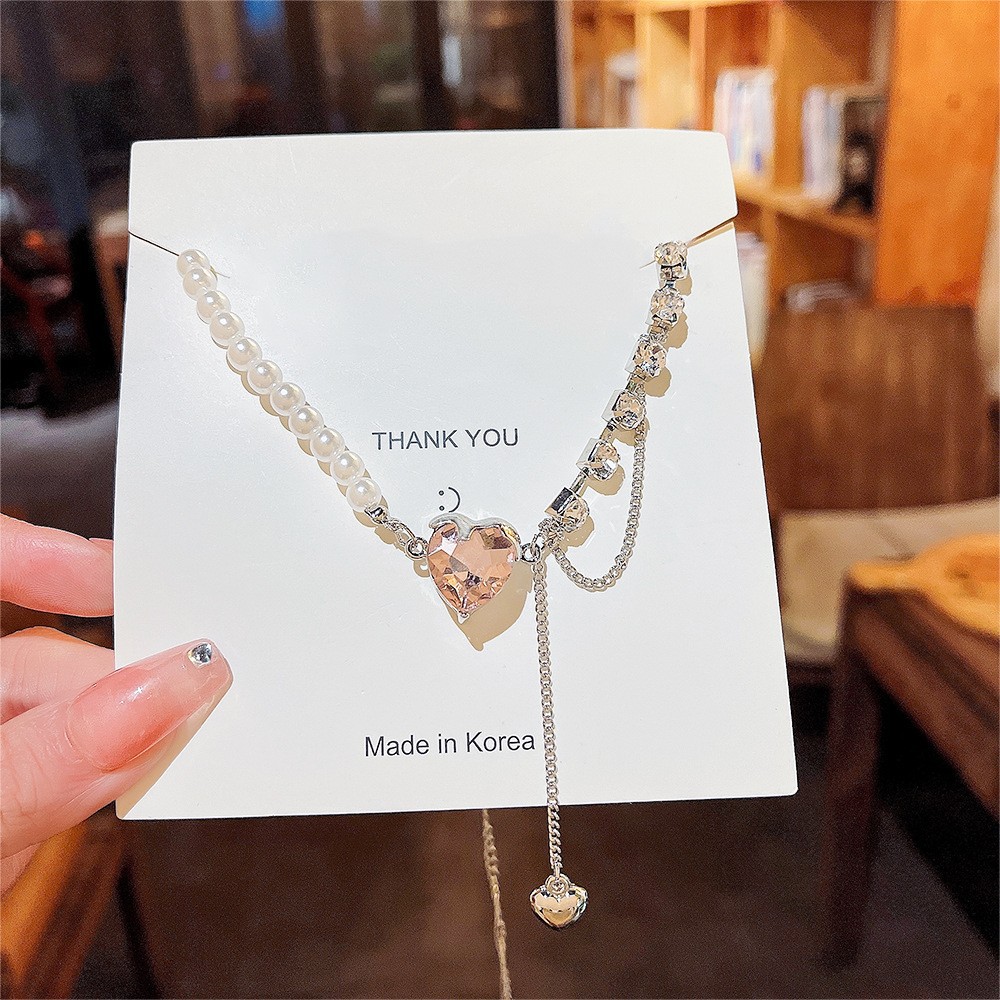 Women's Korean-Style New Light Luxury Titanium Steel Necklace All-Match Fashion Accessories High-Grade Niche Design Clavicle Chain Neck Chain