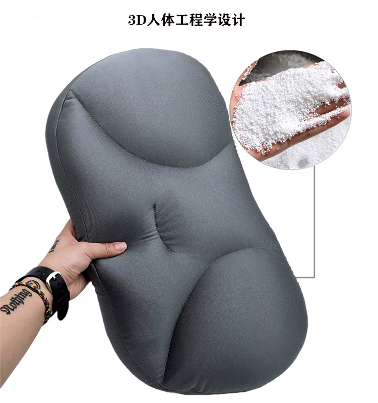 韩国麻药枕 人体工程学设计睡眠颈椎枕 3d泡沫粒子枕头麻药枕头