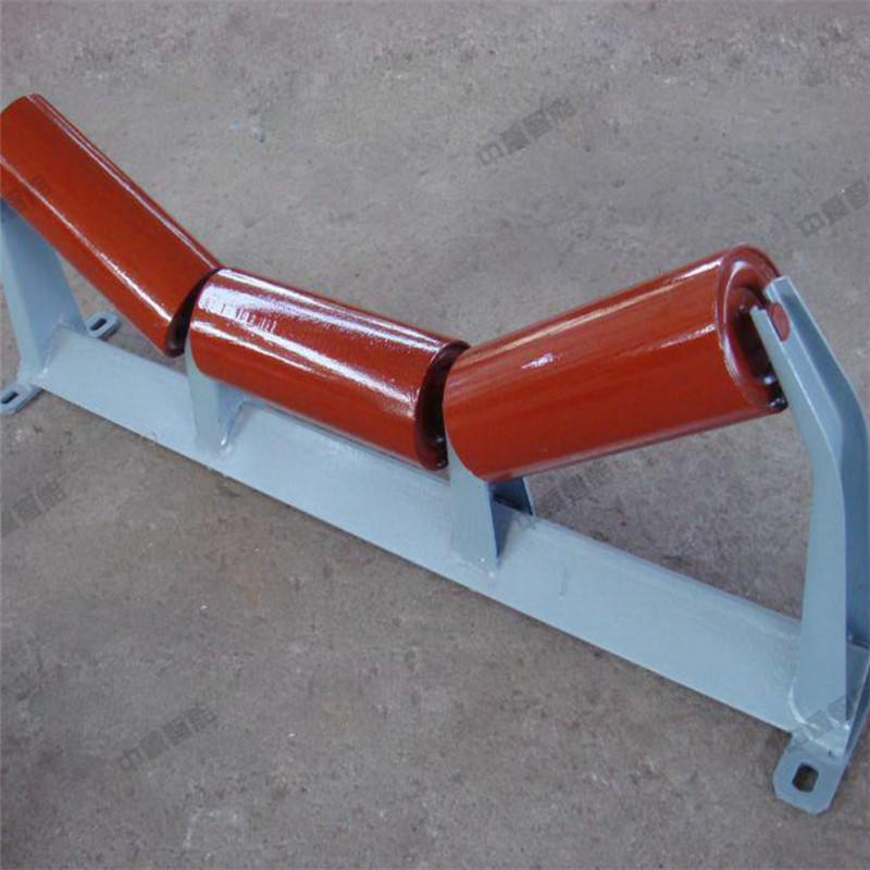 低震动槽型调心托辊 中重槽型调心托辊 133*590*624槽型调心托辊