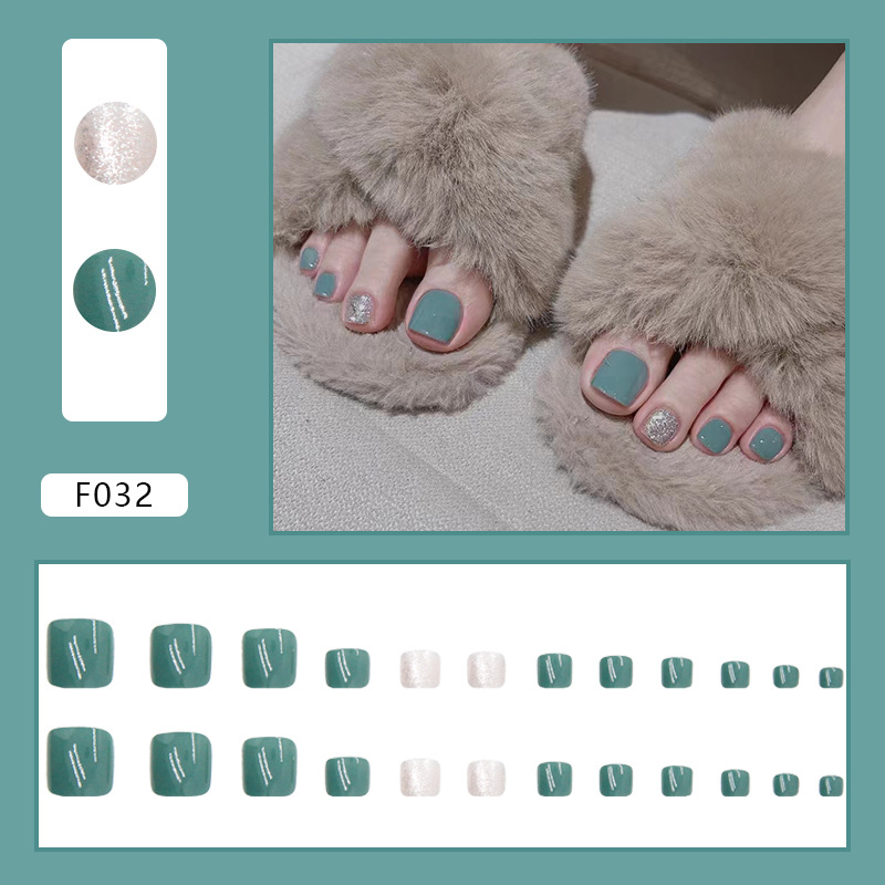 Fake Nails Wear Nail Removable Fake Foot Nail Toenail Patch Nail Stickers Nail Patch