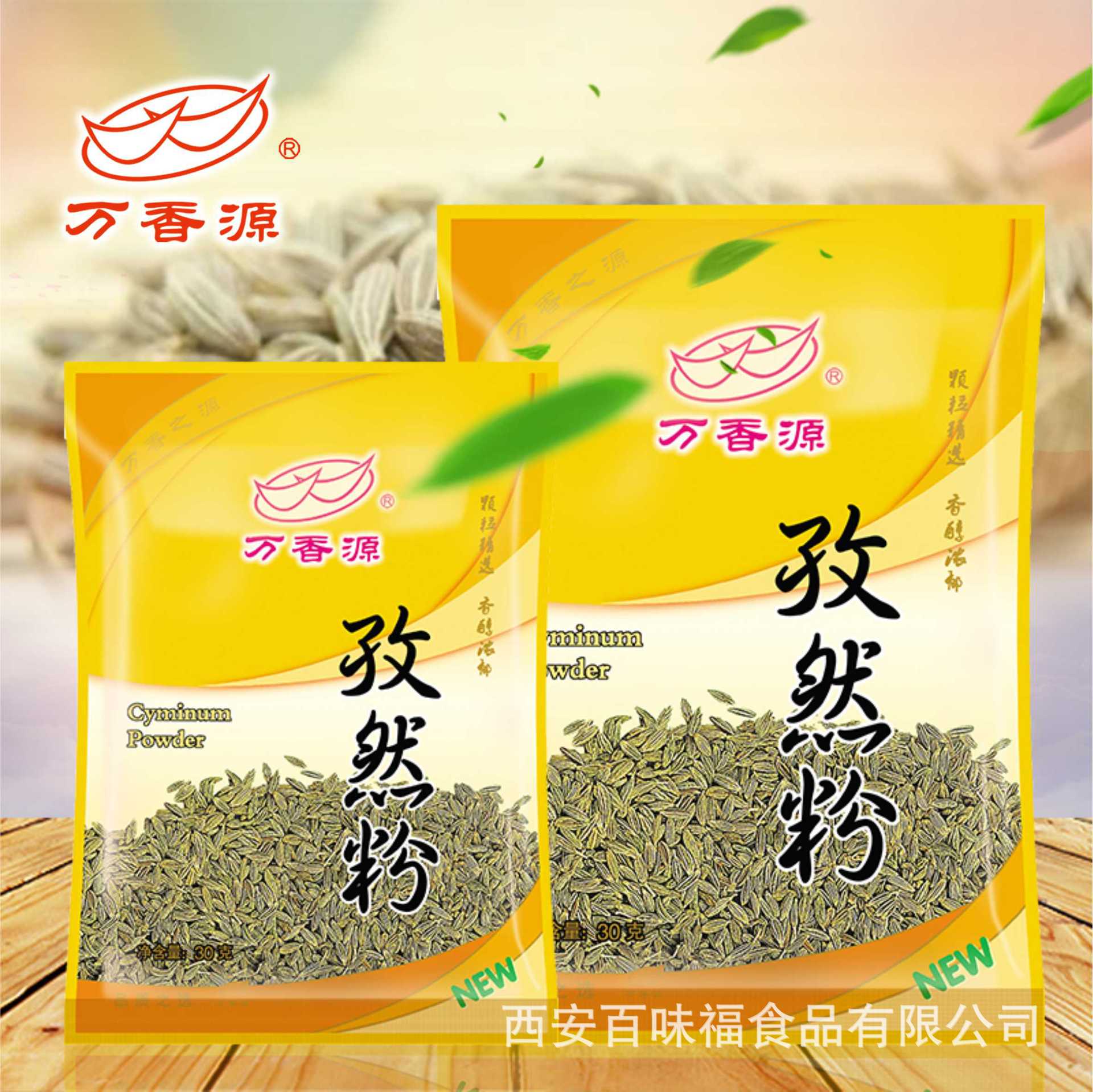批发商用孜然粉 烧烤撒料调味品 30克袋装量大优惠万香源厂家直供