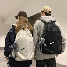 一件代发高中大学生书包时尚大容量休闲潮双肩包男女户外运动背包