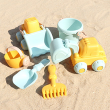 跨境儿童沙滩玩具宝宝海边挖沙子挖土工具戏水沙漏套装组合铲子桶