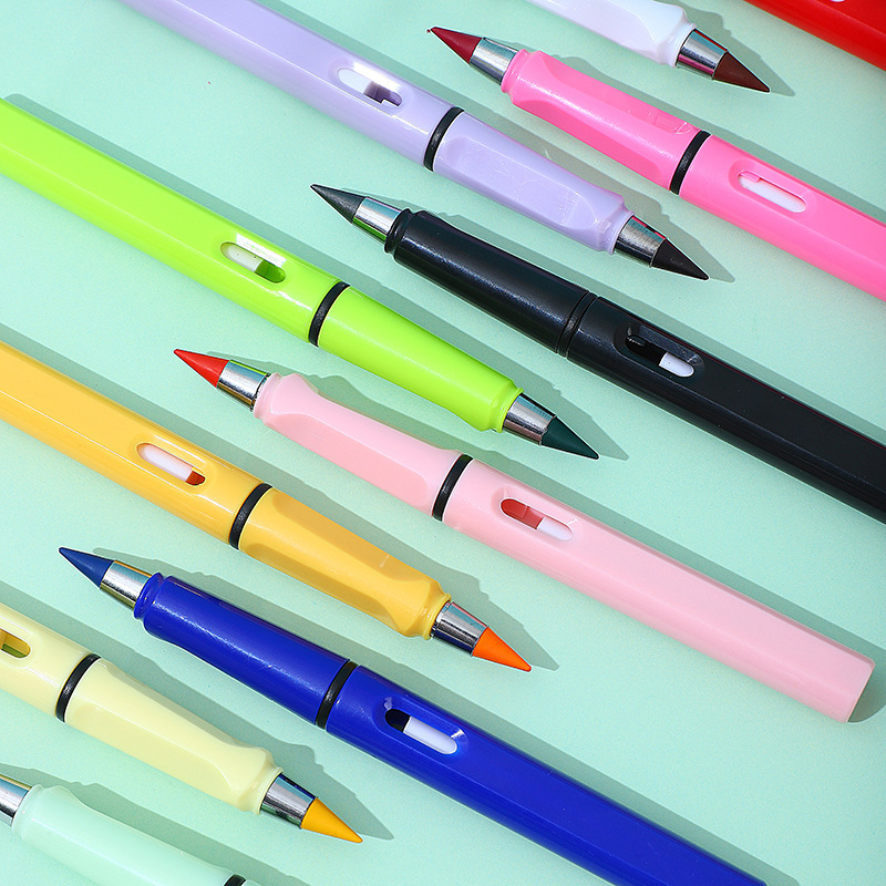 12-Color Sharpening-Free Erasable Pencil