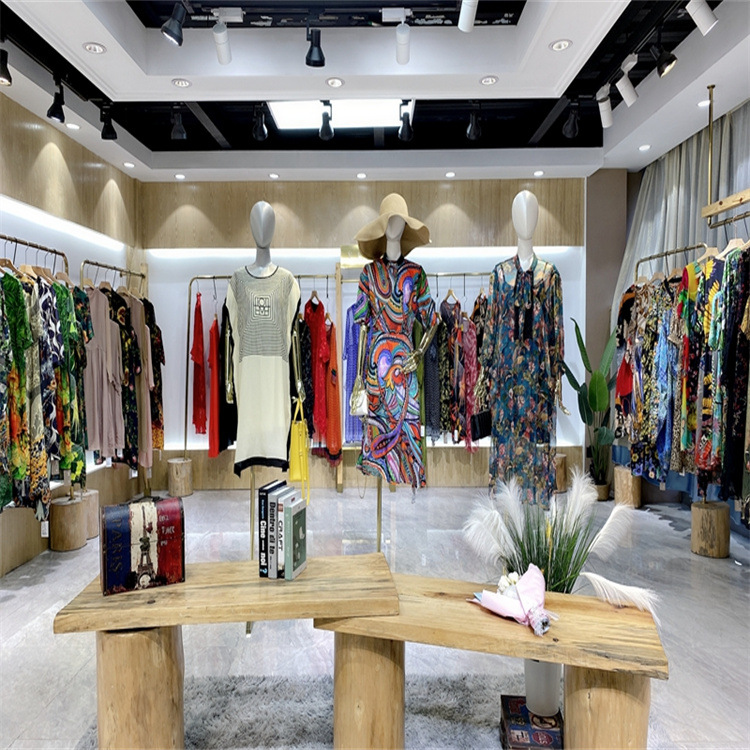 卡米兰连衣裙21年夏季广州品牌折扣女装打包走份直播处理货源渠道