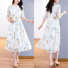 中国风碎花连衣裙夏季新款宽松显瘦显瘦气质减龄裙