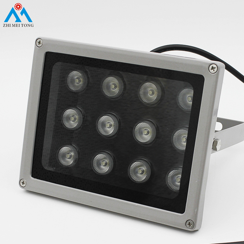 停车场道闸补光灯220v室外led车牌识别监控补光灯自动感应白光灯