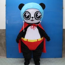 动漫活动道具人穿演出头套玩偶眼镜熊猫超人布偶卡通人偶服装衣服