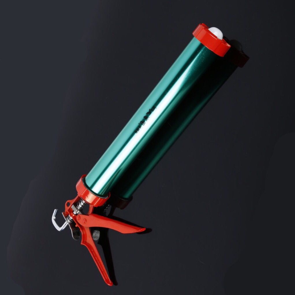 源头厂家新款蓝色铝合金995结构胶枪香肠胶枪铝合金软胶枪