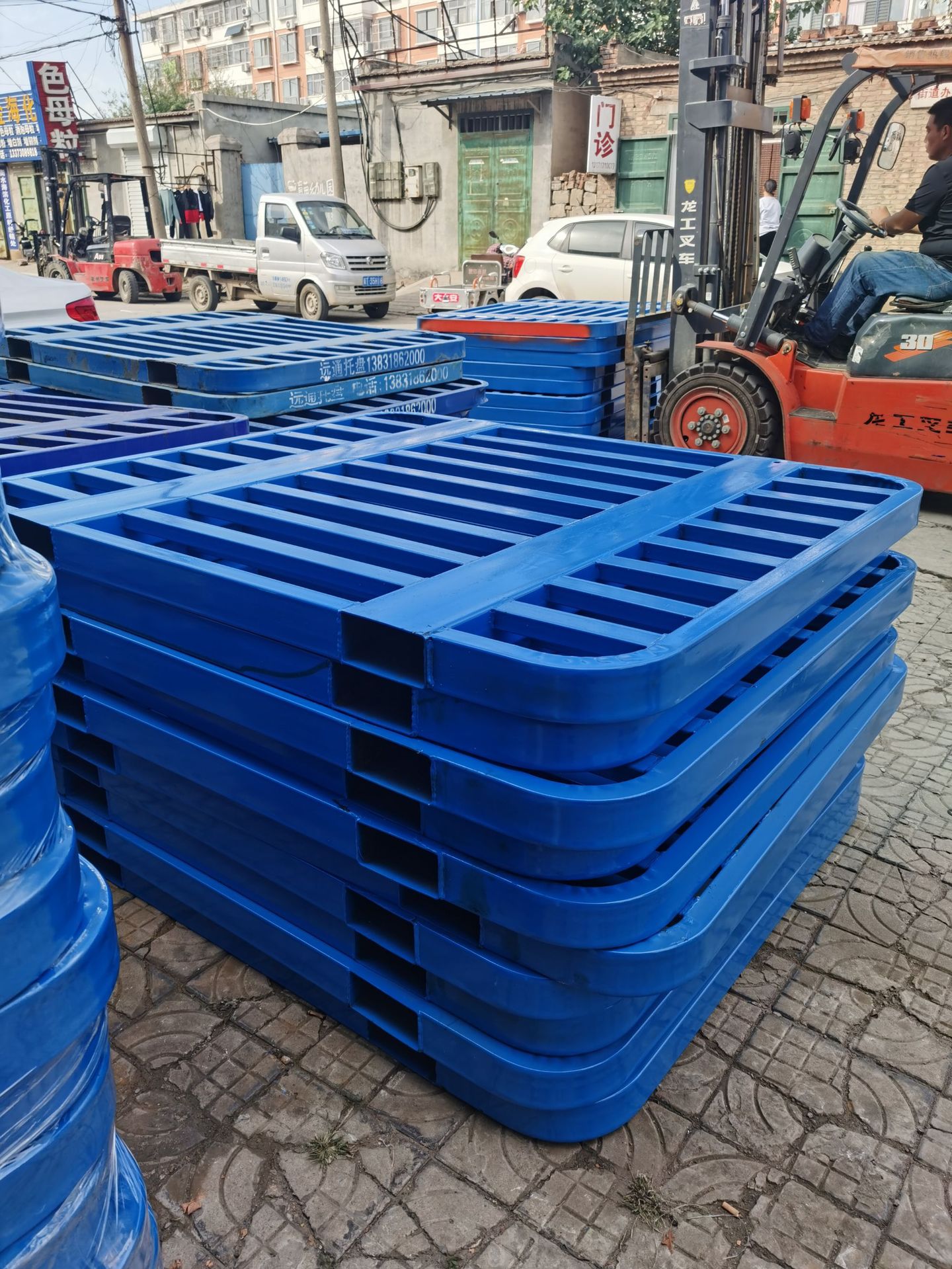 厂家直销金属托盘 铁质喷漆托盘 叉车仓储货架托盘 铁托盘卡板