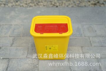 现货厂家直销35l特大方形利器盒一次性安全锐器盒加厚医用利器盒