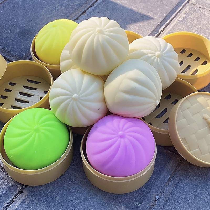 慢回弹叉烧包儿童假整蛊恶搞模型迷你小包子仿真创意玩具减压神器