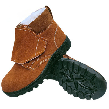 劳保鞋男冬季钢包头防砸防刺穿电焊工加绒工作鞋防寒保暖工地棉鞋