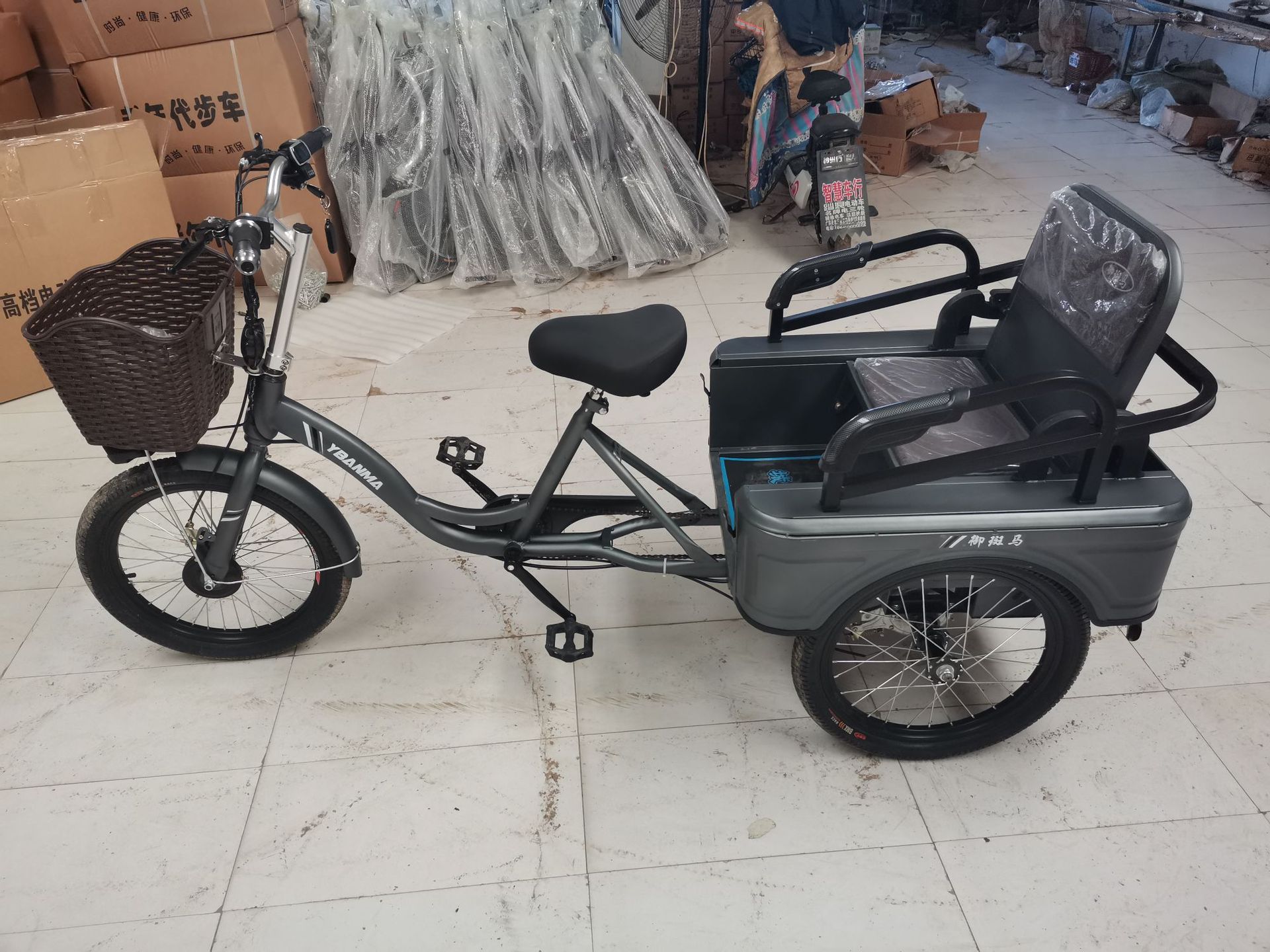 老年电动三轮自行车老年代步车三轮车配好了锂电池,铅酸电池-阿里巴巴